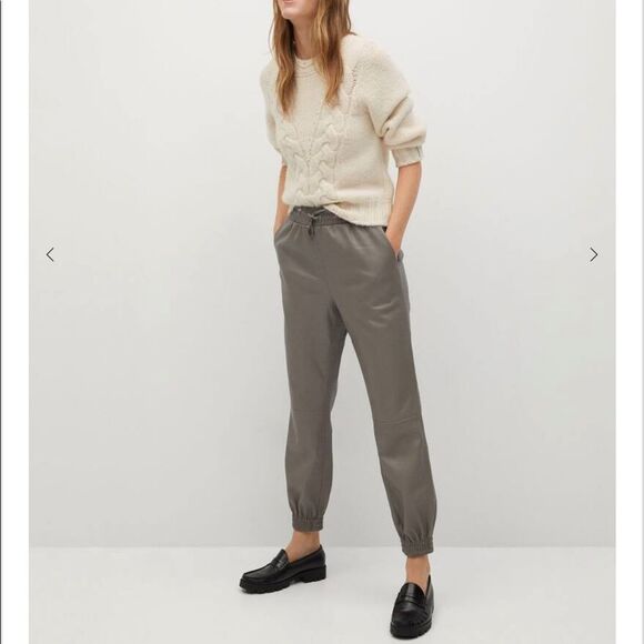 MNG Faux-leather pants - Picture 2 of 7